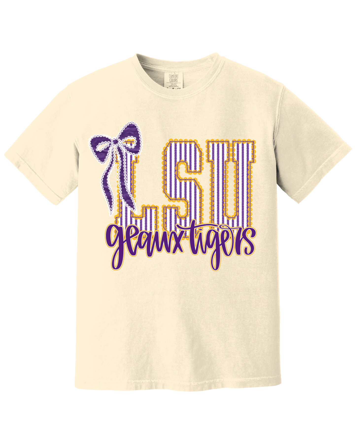 Geaux Tigers Seersucker Tee