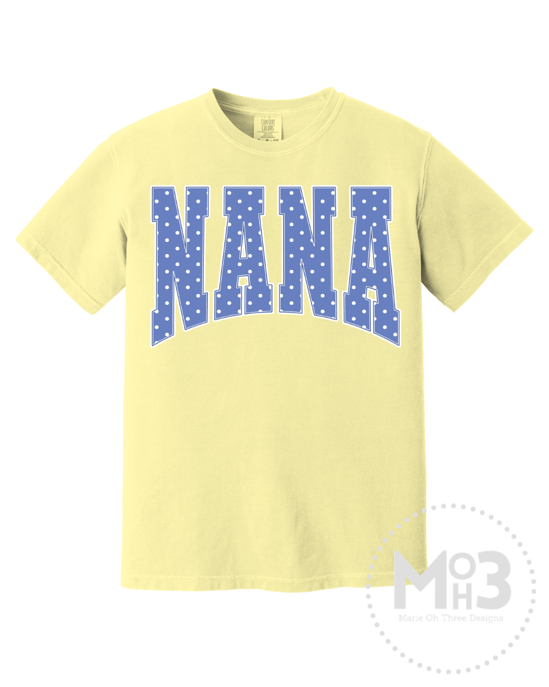 Nana Blue Polka Dot Tee