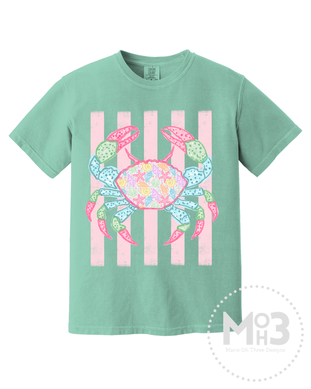 Nautical Crab & Stripes Tee