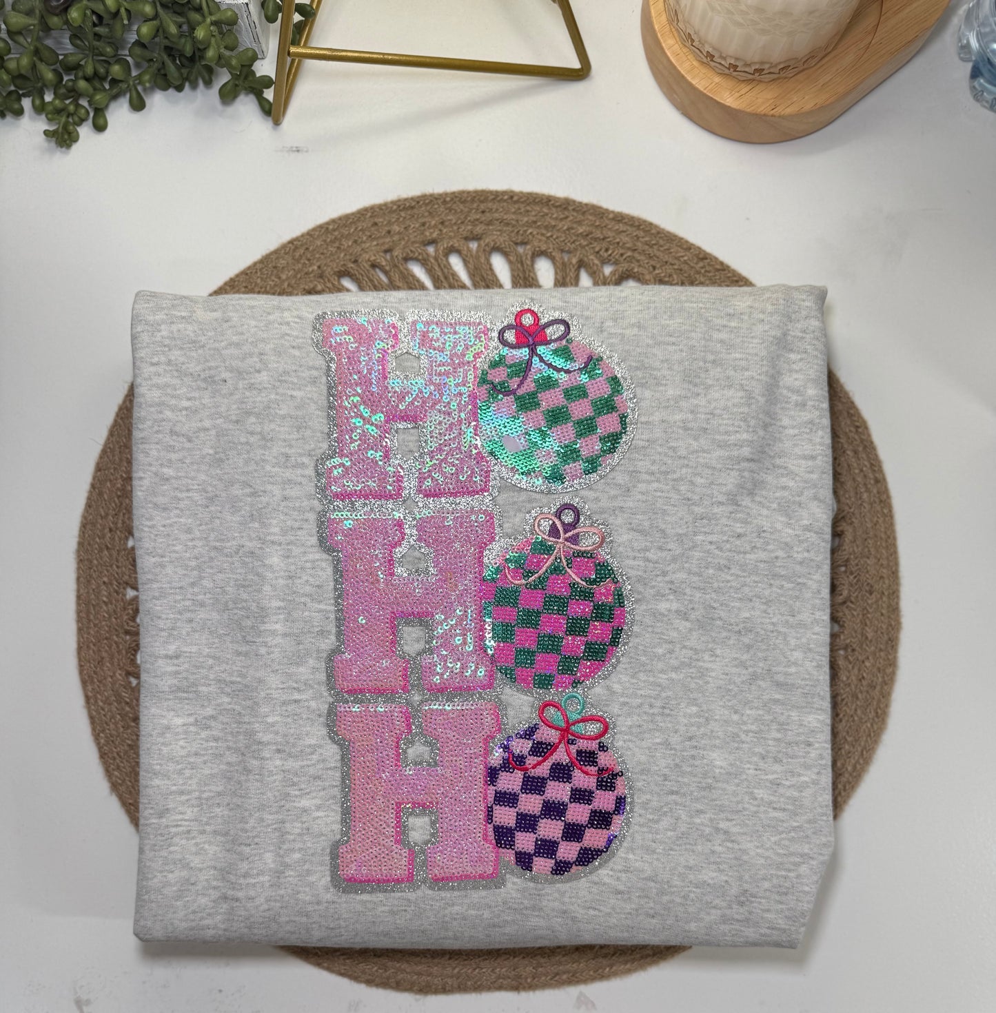 Ho Ho Ho Sequin Sweatshirt
