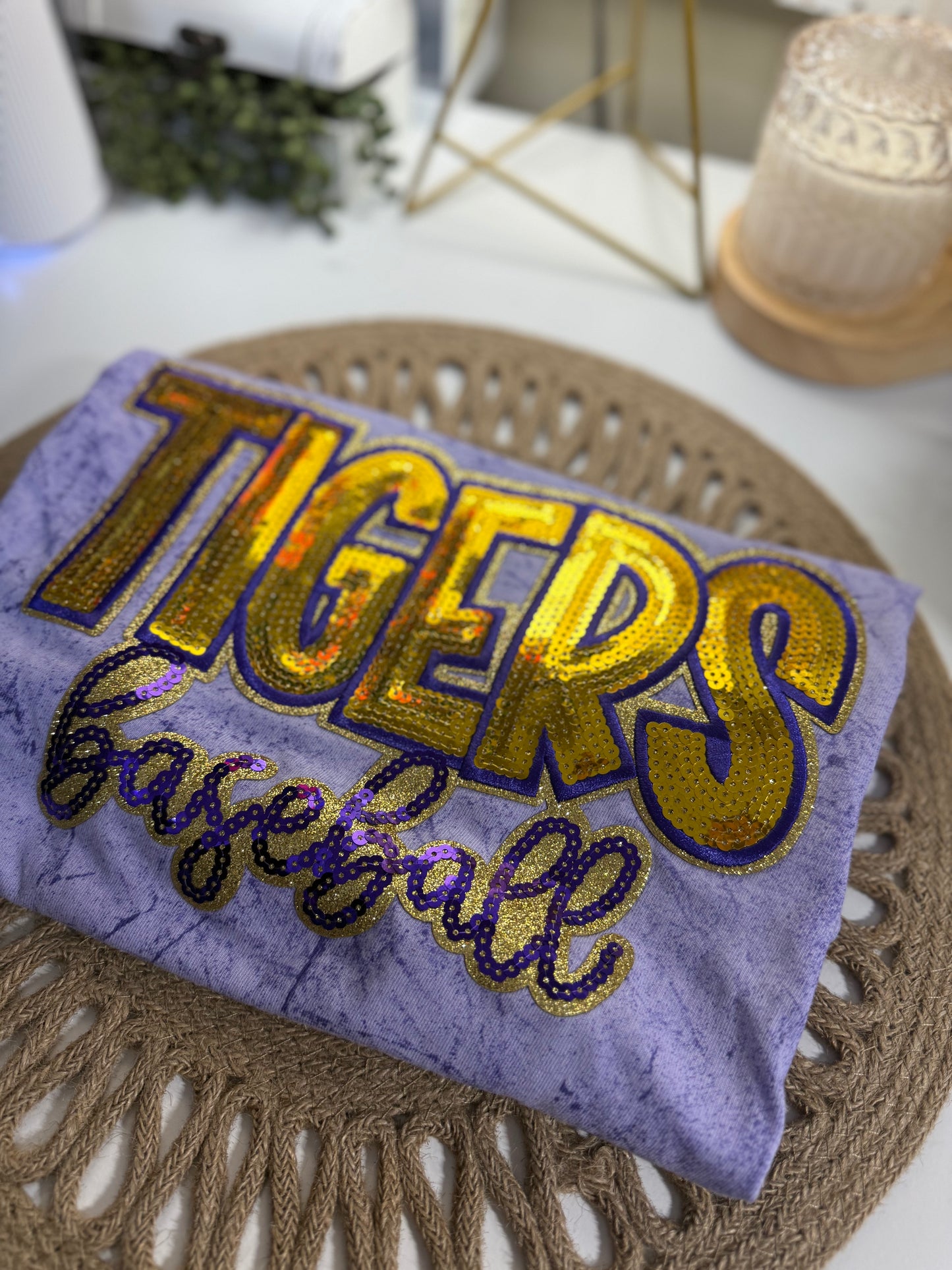 Tigers Baseball Sequin Tee