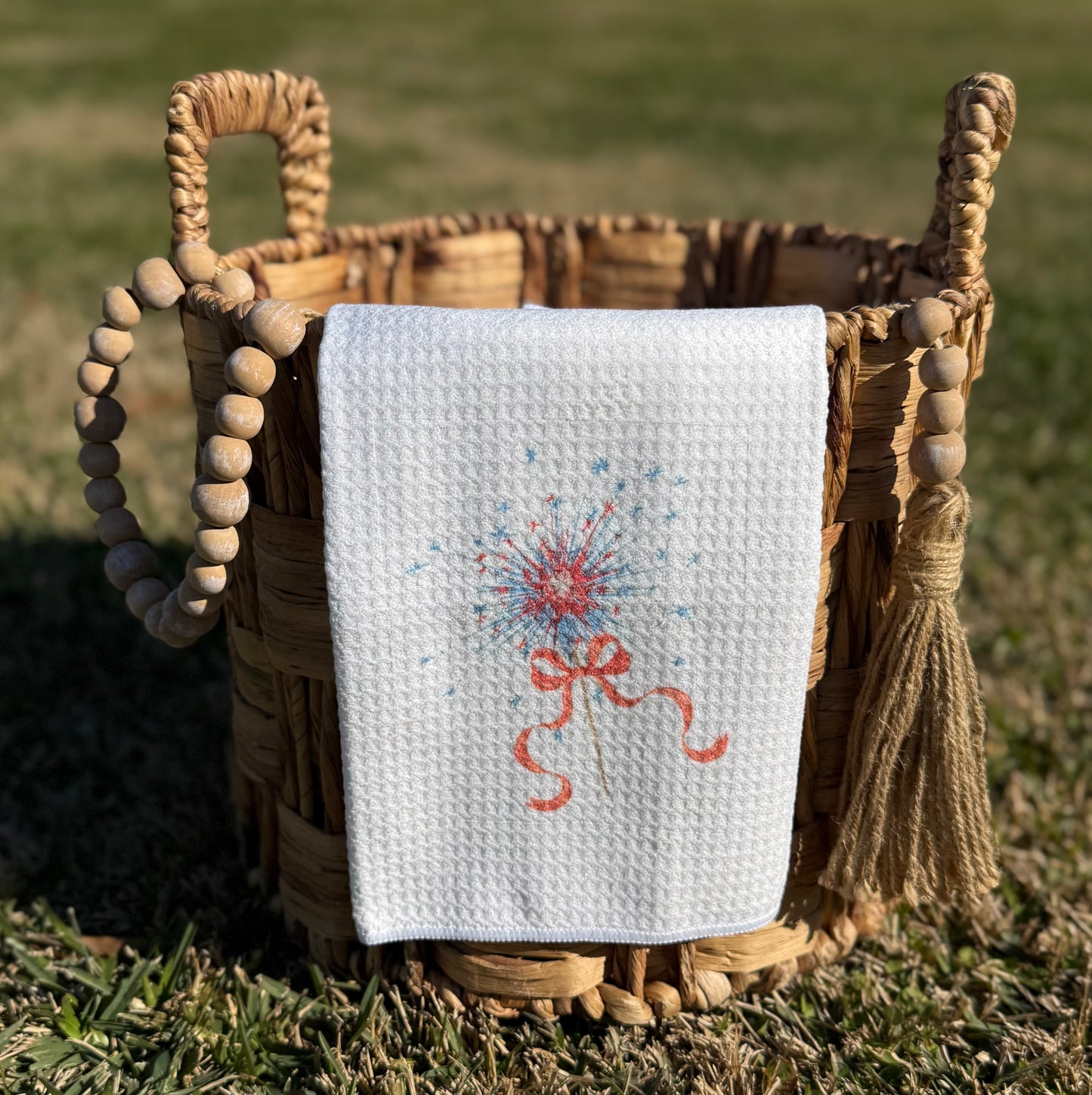 Patriotic Sparkle Decorative Towel