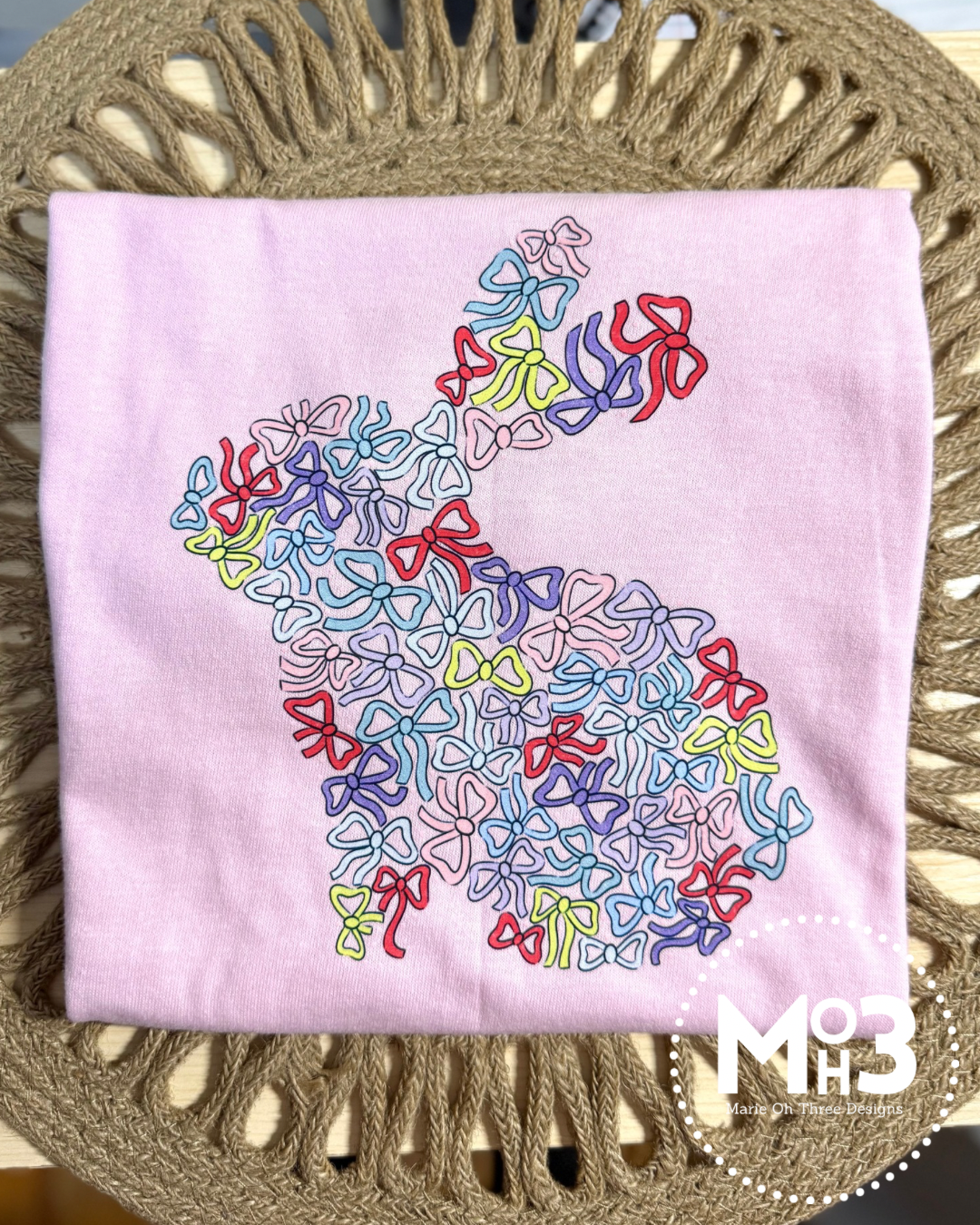 Youth Bow Bunny Tee