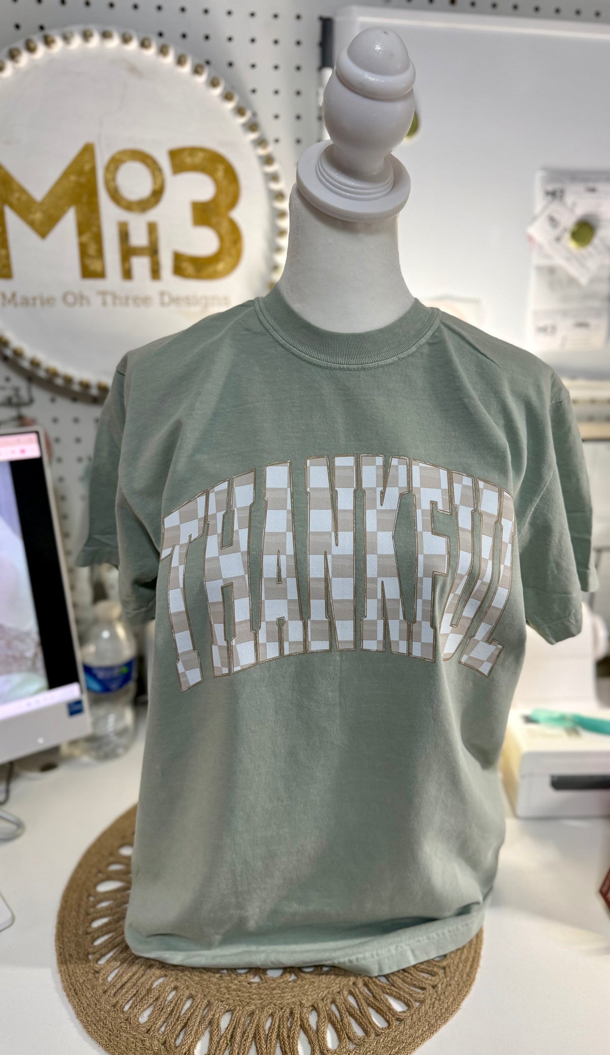 Thankful Gingham Tee