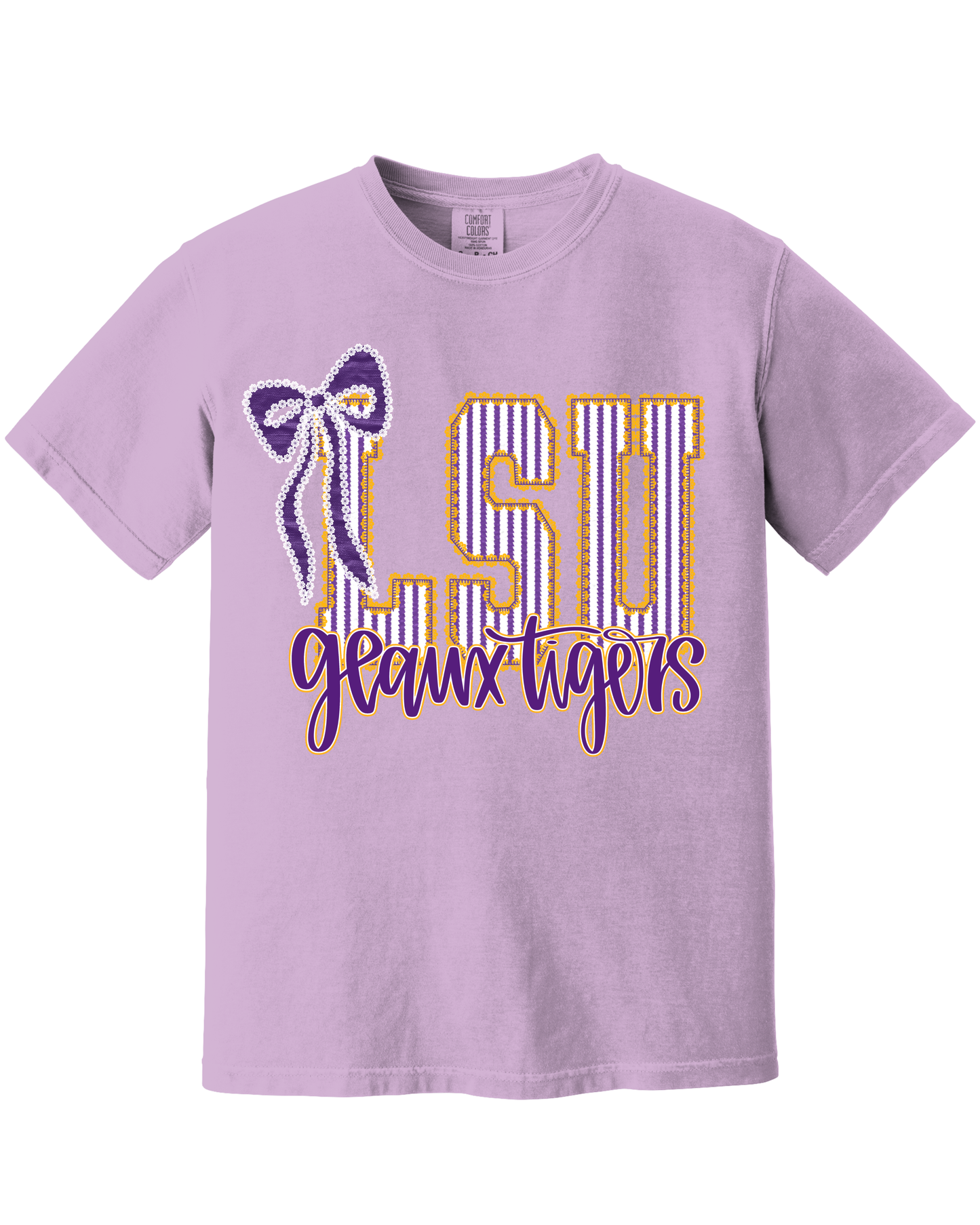 Geaux Tigers Seersucker Tee