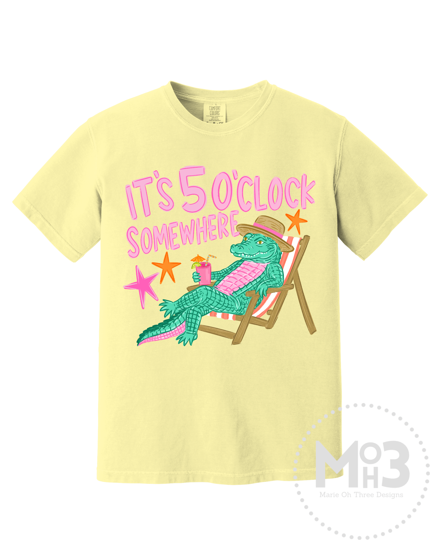 It's 5 O'Clock Somewheres Croc Tee