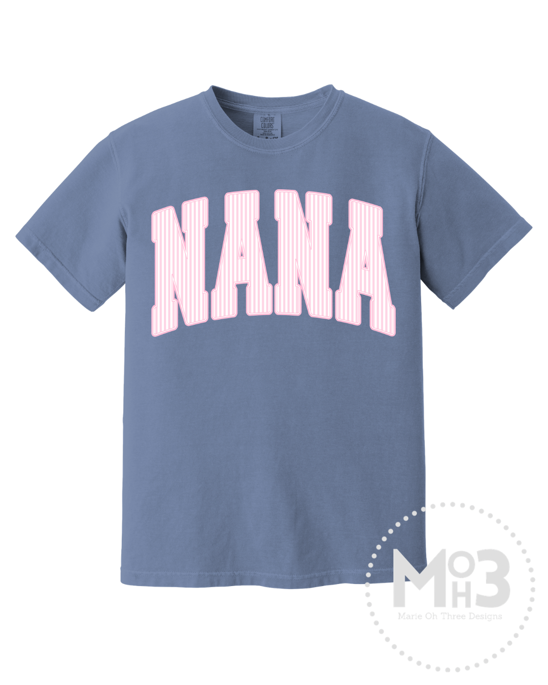 Nana Pink Stripe Tee