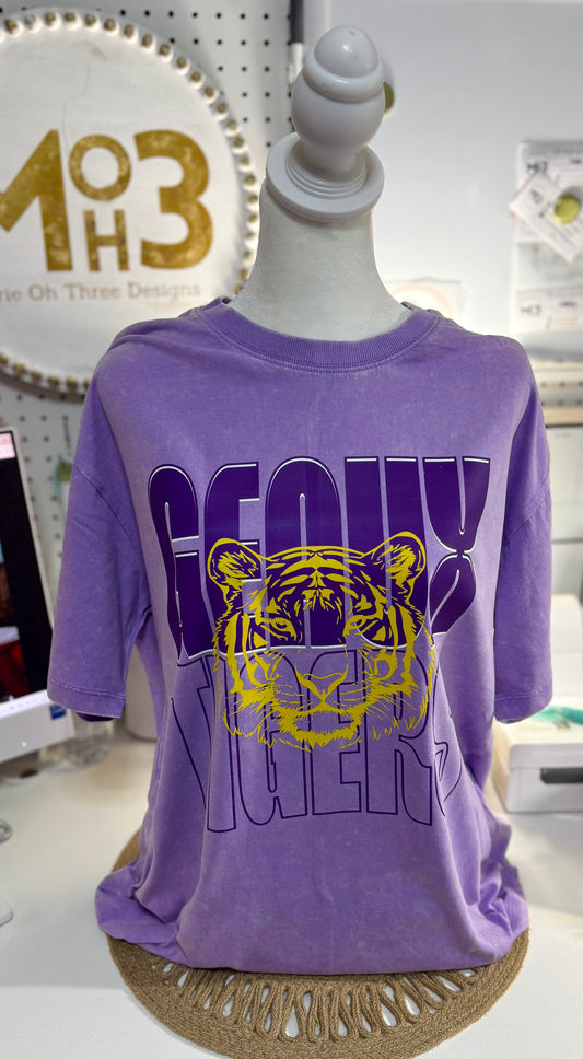 Geaux Tigers Retro Band Tee