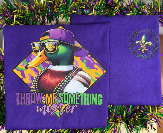 Youth Duck Mardi Gras Tee