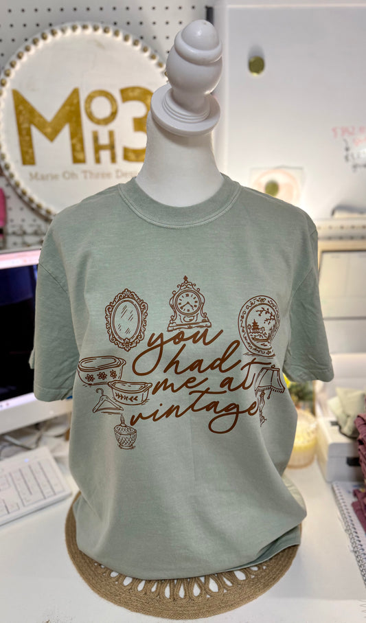 You Had Me At Vintage Collage Tee