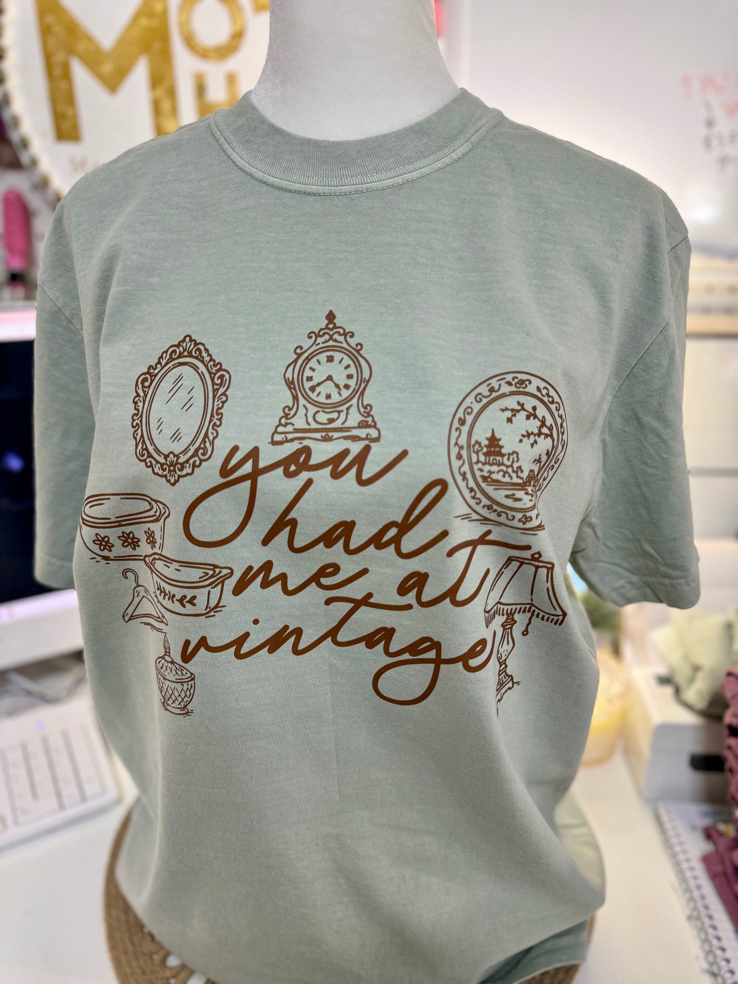 You Had Me At Vintage Collage Tee