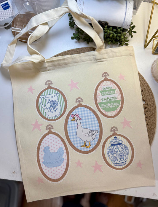 Vintage Frame Canvas Bag