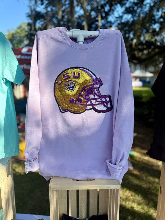 Tiger Helmet Sequin Sweatshirt