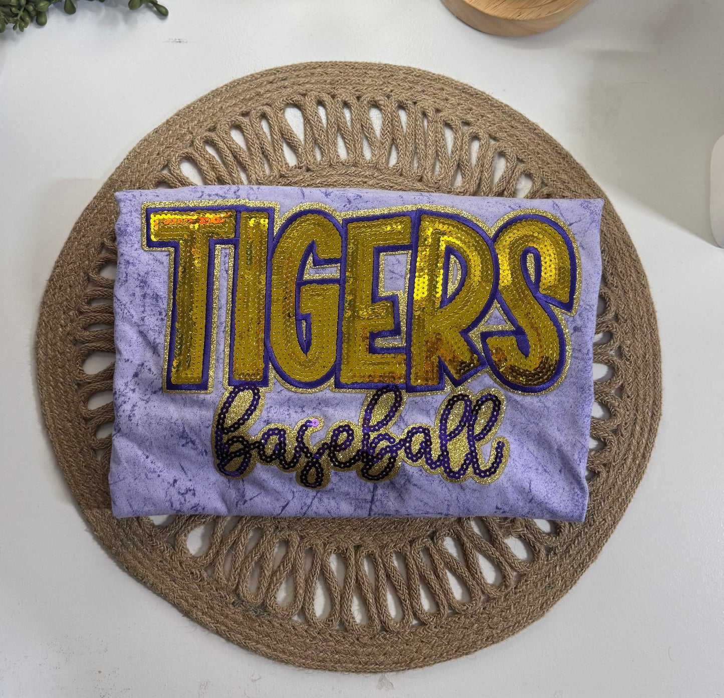 Tigers Baseball Sequin Tee