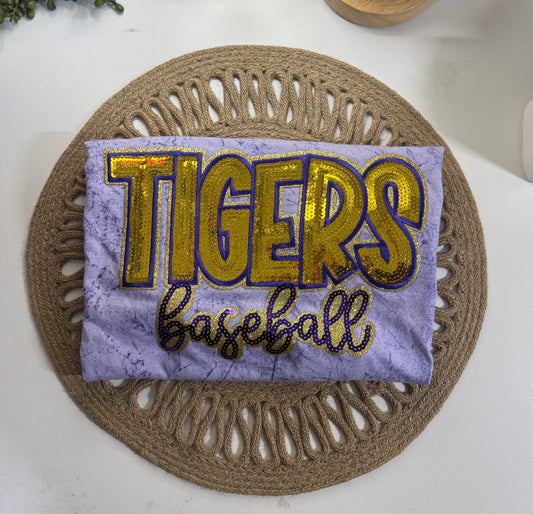 Tigers Baseball Sequin Tee