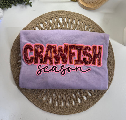 Crawfish Season Sequin Tee