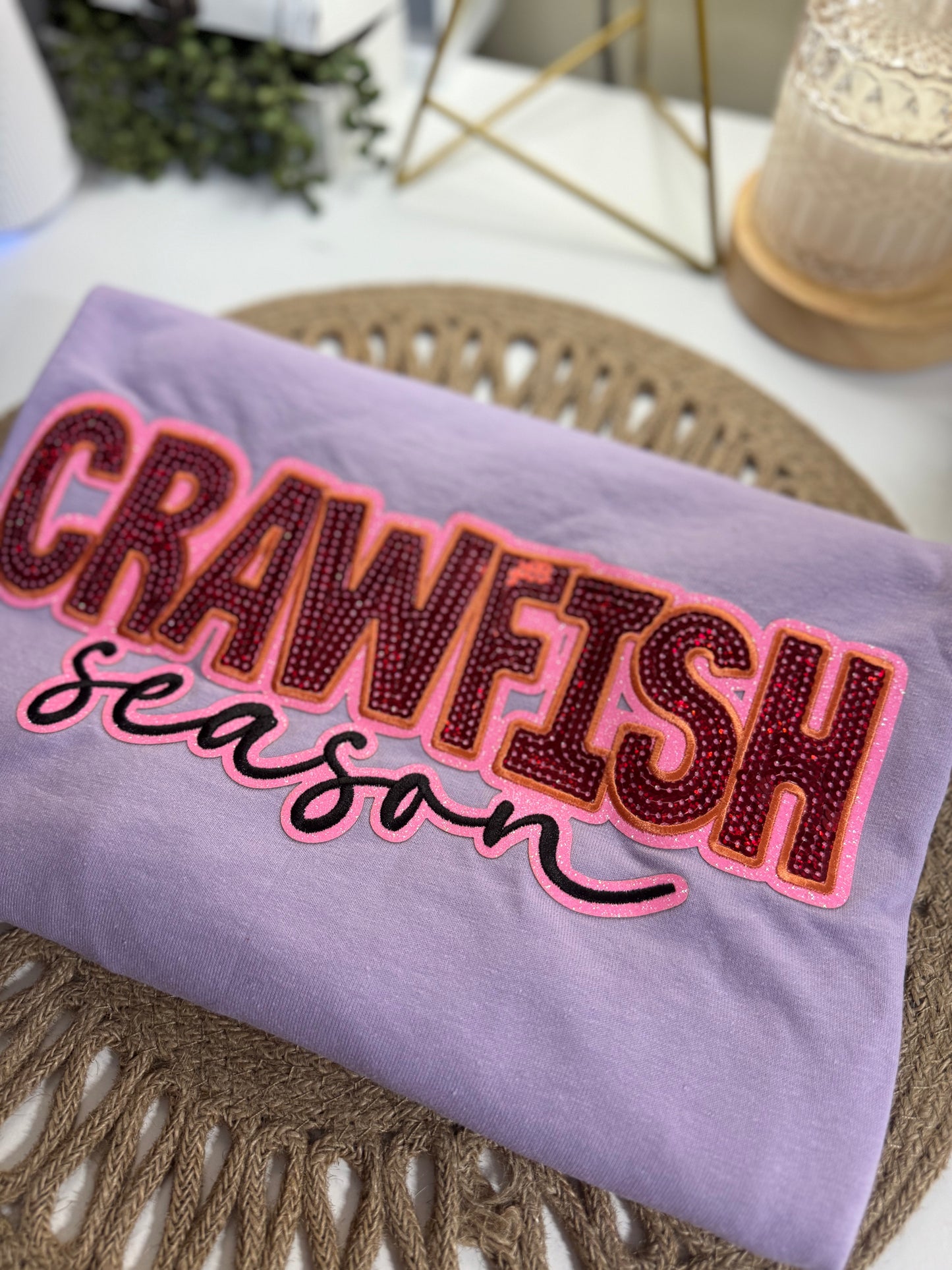 Crawfish Season Sequin Tee