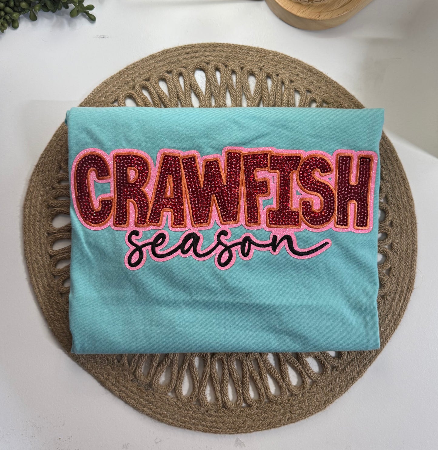 Crawfish Season Sequin Tee