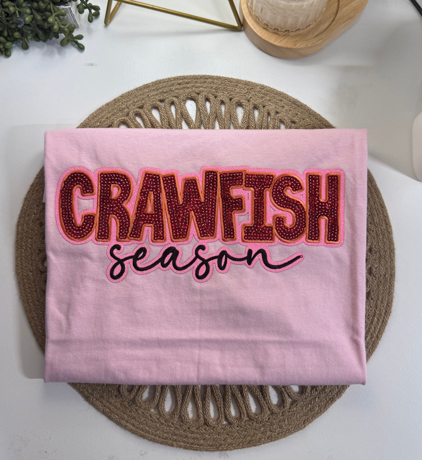 Crawfish Season Sequin Tee