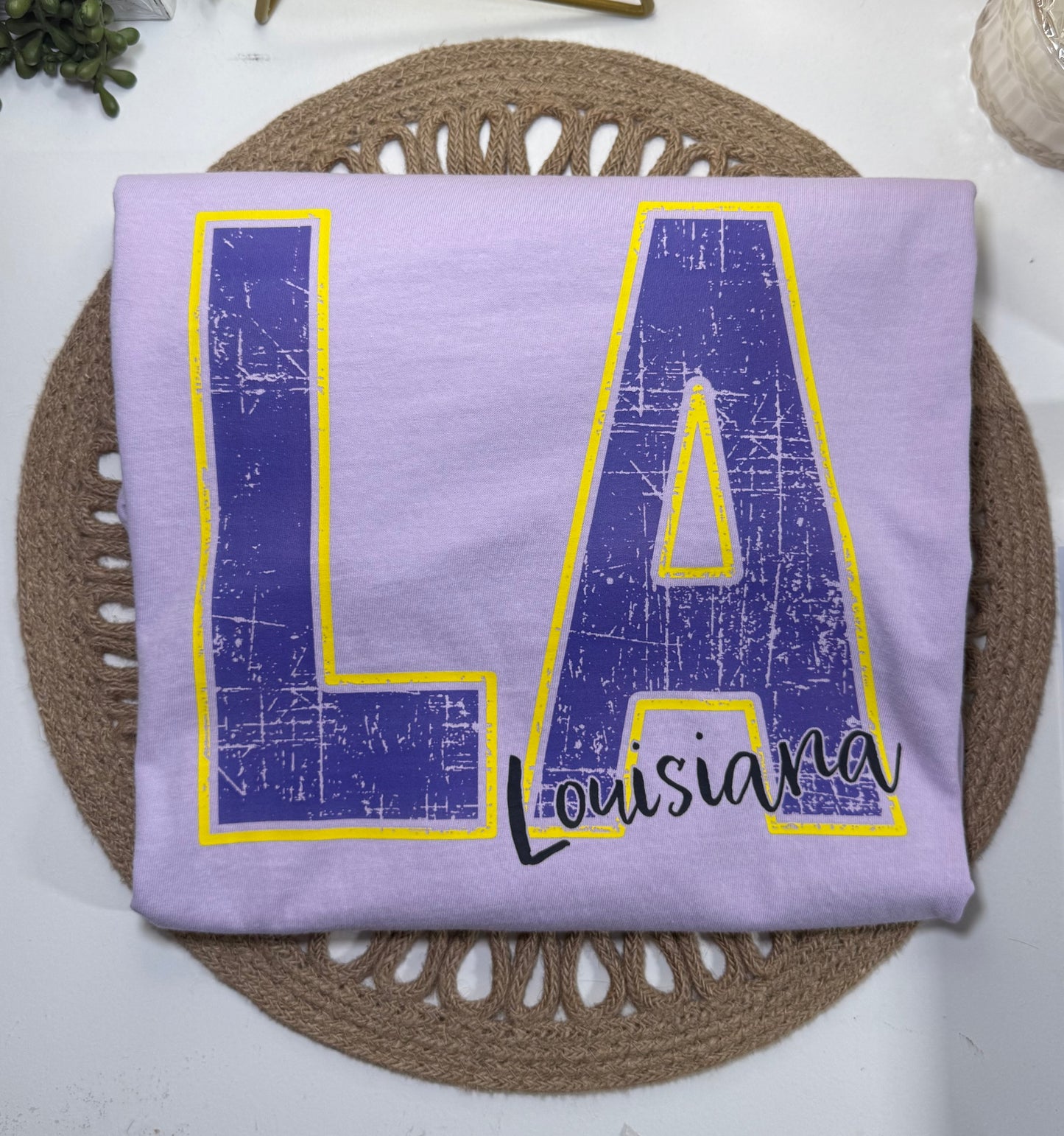 Purple & Gold LA Tee