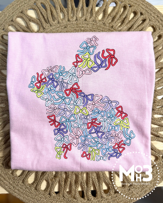Youth Bow Bunny Tee